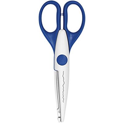 WEDO Kreativschere Büttenschnitt 16 cm mit großem Griff ideal für Basteln Karten Fotodekor DIY WEDO Kreativschere Büttenschnitt 16 cm mit großem Griff ideal für Basteln Karten Fotodekor DIY