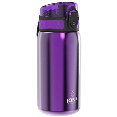 Ion8 Leak Proof Kinder Wasserflasche - Edelstahl - 400ml Ion8 Leak Proof Kinder Wasserflasche - Edelstahl - 400ml