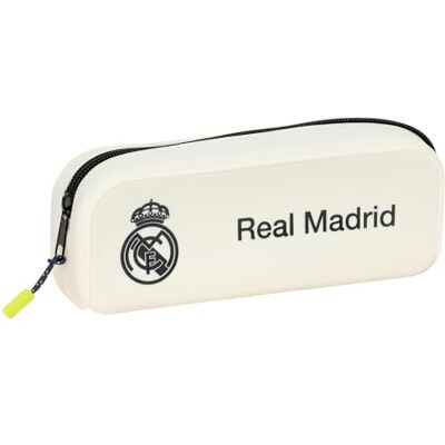 safta Real Madrid Team 25/26 Federmäppchen, quadratisch, Silikon, für Kinder, ideal für Kinder im Schulalter, bequem und vielseitig, Qualität und Widerstandsfähigkeit, 18,5 x 5,5 x 7,5 cm, weiß, M safta Real Madrid Team 25/26 Federmäppchen, quadratisch, Silikon, für Kinder, ideal für Kinder im Schulalter, bequem und vielseitig, Qualität und Widerstandsfähigkeit, 18,5 x 5,5 x 7,5 cm, weiß, M