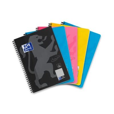 Oxford Touch Collegeblock B5 (17,6x25 cm) kariert mit Rand, 160 Seiten, sortiert, 5 Stück Oxford Touch Collegeblock B5 (17,6x25 cm) kariert mit Rand, 160 Seiten, sortiert, 5 Stück