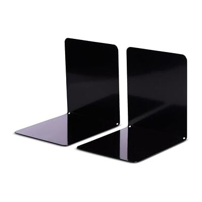 MAUL Buchstütze aus Metall (2er Pack) 14x12x14cm Bücherhalter, Organzier für Kinder, Bücher, Büro, Regal Bücherstütze magnetisch aus stabilem Metall Stilvoller Buchhalter Schwarz MAUL Buchstütze aus Metall (2er Pack) 14x12x14cm Bücherhalter, Organzier für Kinder, Bücher, Büro, Regal Bücherstütze magnetisch aus stabilem Metall Stilvoller Buchhalter Schwarz