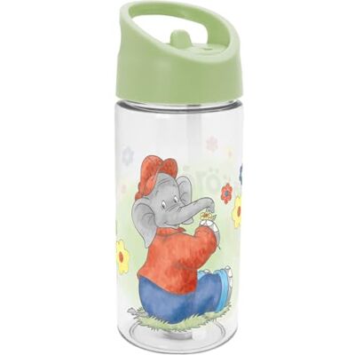 Gedalabels Trinkflasche Benjamin Blümchen Watercolor 480ml Tritan, Hellgrün Gedalabels Trinkflasche Benjamin Blümchen Watercolor 480ml Tritan, Hellgrün