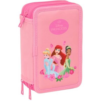 safta Princesas Schulmäppchen mit 37 Utensilien, Kinderetui, ideal für Kinder von 5 bis 14 Jahren, bequem und vielseitig, Qualität und Widerstandsfähigkeit, 12,5 x 5,5 x 19,5 cm safta Princesas Schulmäppchen mit 37 Utensilien, Kinderetui, ideal für Kinder von 5 bis 14 Jahren, bequem und vielseitig, Qualität und Widerstandsfähigkeit, 12,5 x 5,5 x 19,5 cm