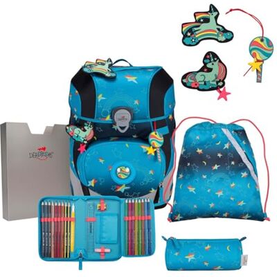 DerDieDas ErgoFlex Tiny Exklusiv LED Schulranzenset 5-teilig Rainbow Star DerDieDas ErgoFlex Tiny Exklusiv LED Schulranzenset 5-teilig Rainbow Star