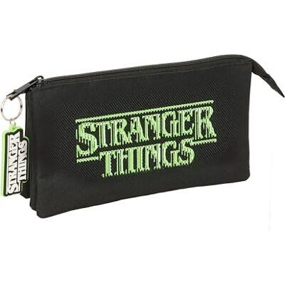 safta Stranger Things Federmäppchen für Kinder, ideal für Kinder im Schulalter, bequem und vielseitig, Qualität und Widerstandsfähigkeit, 22 x 3 x 12 cm safta Stranger Things Federmäppchen für Kinder, ideal für Kinder im Schulalter, bequem und vielseitig, Qualität und Widerstandsfähigkeit, 22 x 3 x 12 cm