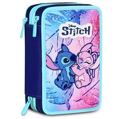 Seven Federmäppchen mit Lilo&Stitch, Mäppchen, Mehrfarbig, Federtasche für Schreibwaren, Etui komplett mit Bleistiften, Filzstiften, Schulmaterial, mit 3 Fächern, Schule Grundschule, XXL, 44-teilig Seven Federmäppchen mit Lilo&Stitch, Mäppchen, Mehrfarbig, Federtasche für Schreibwaren, Etui komplett mit Bleistiften, Filzstiften, Schulmaterial, mit 3 Fächern, Schule Grundschule, XXL, 44-teilig