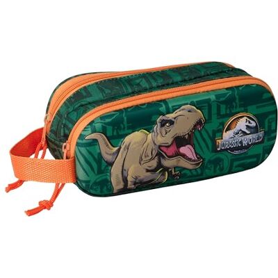 safta Jurassic World 3D Doppelmäppchen für Kinder, ideal für Kinder im Schulalter, bequem und vielseitig, Qualität und Widerstandsfähigkeit, 21 x 6 x 8 cm, Dunkelgrün, M, Casual safta Jurassic World 3D Doppelmäppchen für Kinder, ideal für Kinder im Schulalter, bequem und vielseitig, Qualität und Widerstandsfähigkeit, 21 x 6 x 8 cm, Dunkelgrün, M, Casual