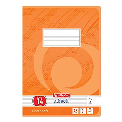 Herlitz 3321403 Hefte A5/8 Lineatur 14 (Notenlinien ohne Hilfslinien) FSC Mixed 10er Packung Motive sortiert Herlitz 3321403 Hefte A5/8 Lineatur 14 (Notenlinien ohne Hilfslinien) FSC Mixed 10er Packung Motive sortiert