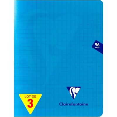 Clairefontaine 323741AMZC 3 Hefte Mimesys 17x22cm 48 Blatt Seyes Blau Clairefontaine 323741AMZC 3 Hefte Mimesys 17x22cm 48 Blatt Seyes Blau