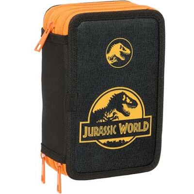 safta Jurassic World Schulmäppchen mit 37 Utensilien, Kindermäppchen, ideal für Kinder von 5 bis 14 Jahren, bequem und vielseitig, Qualität und Widerstandsfähigkeit, 12,5 x 5,5 x 19,5 cm safta Jurassic World Schulmäppchen mit 37 Utensilien, Kindermäppchen, ideal für Kinder von 5 bis 14 Jahren, bequem und vielseitig, Qualität und Widerstandsfähigkeit, 12,5 x 5,5 x 19,5 cm
