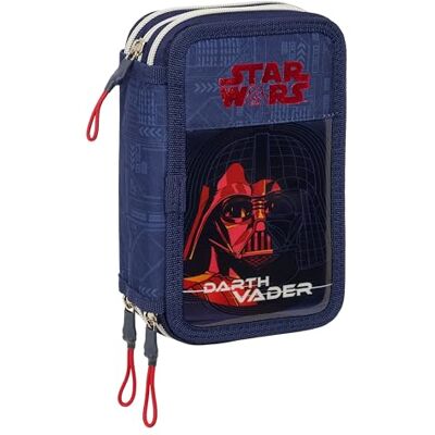safta Star Wars Schulmäppchen mit 37 Utensilien, Kindermäppchen, ideal für Kinder von 5 bis 14 Jahren, bequem und vielseitig, Qualität und Widerstandsfähigkeit, 12,5 x 5,5 x 19,5 cm safta Star Wars Schulmäppchen mit 37 Utensilien, Kindermäppchen, ideal für Kinder von 5 bis 14 Jahren, bequem und vielseitig, Qualität und Widerstandsfähigkeit, 12,5 x 5,5 x 19,5 cm