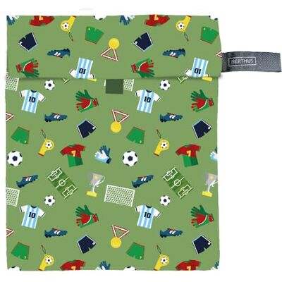 NERTHUS FIH 1346 isolierte Snacktasche Kinder Fußball Brotzeittasche Schule NERTHUS FIH 1346 isolierte Snacktasche Kinder Fußball Brotzeittasche Schule