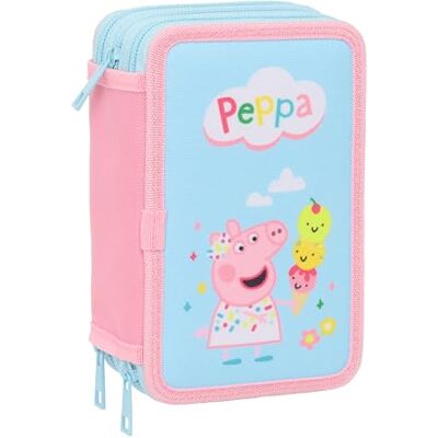 safta Peppa Pig Schulmäppchen mit 37 Utensilien, Kinderetui, ideal für Kinder von 5 bis 14 Jahren, bequem und vielseitig, Qualität und Widerstandsfähigkeit, 12,5 x 5,5 x 19,5 cm safta Peppa Pig Schulmäppchen mit 37 Utensilien, Kinderetui, ideal für Kinder von 5 bis 14 Jahren, bequem und vielseitig, Qualität und Widerstandsfähigkeit, 12,5 x 5,5 x 19,5 cm