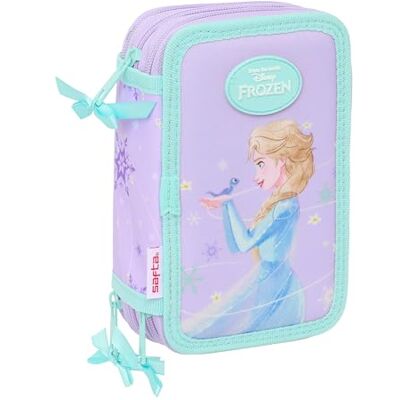 safta Frozen Spirit Schulmäppchen mit 37 Utensilien, Federmäppchen für Kinder, ideal für Kinder von 5 bis 14 Jahren, bequem und vielseitig, Qualität und Widerstandsfähigkeit, 12,5 x 5,5 x 19,5 cm, Lila safta Frozen Spirit Schulmäppchen mit 37 Utensilien, Federmäppchen für Kinder, ideal für Kinder von 5 bis 14 Jahren, bequem und vielseitig, Qualität und Widerstandsfähigkeit, 12,5 x 5,5 x 19,5 cm, Lila