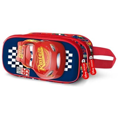 Disney Cars 3 Cups-3D Doppelfedermäppchen, Schwarz, 22 x 10 cm Disney Cars 3 Cups-3D Doppelfedermäppchen, Schwarz, 22 x 10 cm