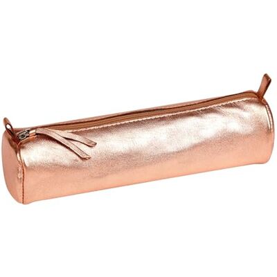 Clairefontaine 8687C Schlampermäppchen (mit Perlmutt-Effekt rund, 5,5 x 22cm, praktisch und robust, aus Leder) 1 Stück kupfer Clairefontaine 8687C Schlampermäppchen (mit Perlmutt-Effekt rund, 5,5 x 22cm, praktisch und robust, aus Leder) 1 Stück kupfer