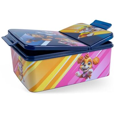 p:os PAW Patrol Chase Brotdose Kinder mit 2 Fächern – Bento Box Zwei Fächer, Clipverschluss mit Dichtung, in Blau – Snackbox und Vesperdose für Kita und Schule, ab 3 Jahren p:os PAW Patrol Chase Brotdose Kinder mit 2 Fächern – Bento Box Zwei Fächer, Clipverschluss mit Dichtung, in Blau – Snackbox und Vesperdose für Kita und Schule, ab 3 Jahren