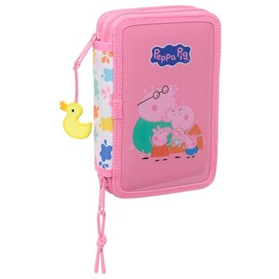 safta Peppa Pig Baby Pig Schulmäppchen für Kinder, Federmäppchen mit Farben, mit 29 nützlichen Utensilien, ideal für Kinder von 5 bis 14 Jahren, bequem und vielseitig, Qualität und Widerstandsfähigkeit safta Peppa Pig Baby Pig Schulmäppchen für Kinder, Federmäppchen mit Farben, mit 29 nützlichen Utensilien, ideal für Kinder von 5 bis 14 Jahren, bequem und vielseitig, Qualität und Widerstandsfähigkeit
