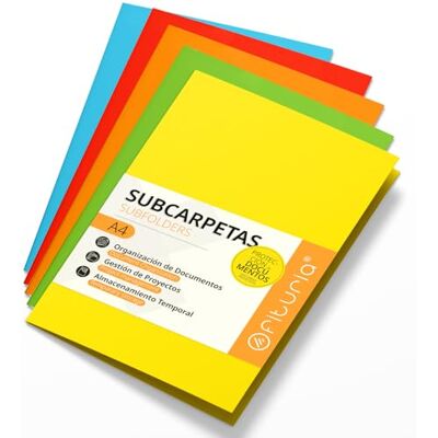 OFITURIA Schnellhefter Pappe A4, Mappen für Dokumente 180g, Klassifizierungsmappe für Unterlagen, Packung mit 15 Stabilen Schnellheftern in Verschiedenen Farben und Archivierung (Intensive Mischung) OFITURIA Schnellhefter Pappe A4, Mappen für Dokumente 180g, Klassifizierungsmappe für Unterlagen, Packung mit 15 Stabilen Schnellheftern in Verschiedenen Farben und Archivierung (Intensive Mischung)