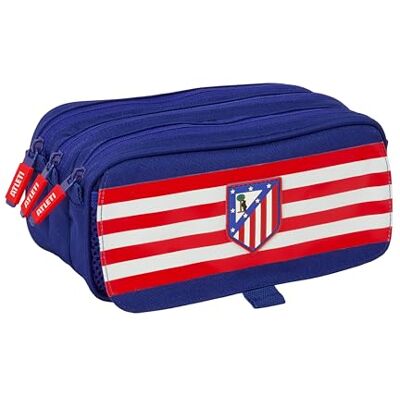 safta ATLÉTICO DE Madrid Großes Federmäppchen für Kinder, ideal für Kinder im Schulalter, bequem und vielseitig, Qualität und Widerstandsfähigkeit, 21,5 x 8 x 10 cm safta ATLÉTICO DE Madrid Großes Federmäppchen für Kinder, ideal für Kinder im Schulalter, bequem und vielseitig, Qualität und Widerstandsfähigkeit, 21,5 x 8 x 10 cm