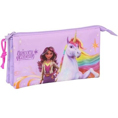 safta Unicorn Academy Federmäppchen für Kinder, ideal für Kinder im Schulalter, bequem und vielseitig, Qualität und Widerstandsfähigkeit, 22 x 3 x 12 cm, Lila, M, Lässig safta Unicorn Academy Federmäppchen für Kinder, ideal für Kinder im Schulalter, bequem und vielseitig, Qualität und Widerstandsfähigkeit, 22 x 3 x 12 cm, Lila, M, Lässig