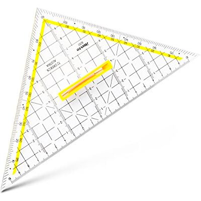 Aristo 1650/3 TZ-Dreieck mit abnehmbarem Griff (Hypotenuse 22,5 cm, Tuschenoppen, Facette an Hypotenuse, Plexiglas mit Tiefenprägung, Made in Austria) transparent Aristo 1650/3 TZ-Dreieck mit abnehmbarem Griff (Hypotenuse 22,5 cm, Tuschenoppen, Facette an Hypotenuse, Plexiglas mit Tiefenprägung, Made in Austria) transparent