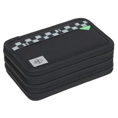 LÄSSIG Slim Unique Federmäppchen 3 Fächer inklusive Stifte Black LÄSSIG Slim Unique Federmäppchen 3 Fächer inklusive Stifte Black