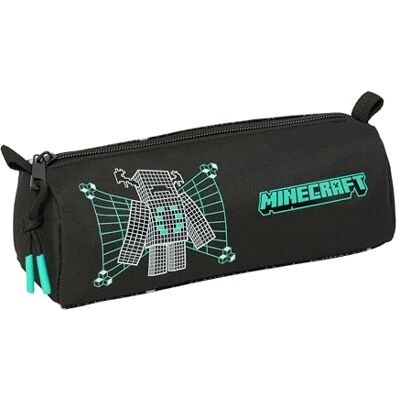 safta Minecraft Screen Federmäppchen mit Reißverschluss und Fach, Federmäppchen für Kinder, ideal für Kinder im Schulalter, bequem und vielseitig, Qualität und Widerstandsfähigkeit, 21 x 7 x 8 cm safta Minecraft Screen Federmäppchen mit Reißverschluss und Fach, Federmäppchen für Kinder, ideal für Kinder im Schulalter, bequem und vielseitig, Qualität und Widerstandsfähigkeit, 21 x 7 x 8 cm
