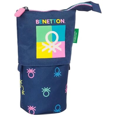 safta Benetton Cool Federmäppchen für Kinder, ideal für Kinder im Schulalter, bequem und vielseitig, Qualität und Widerstandsfähigkeit, 8 x 6 x 19 cm, Marineblau safta Benetton Cool Federmäppchen für Kinder, ideal für Kinder im Schulalter, bequem und vielseitig, Qualität und Widerstandsfähigkeit, 8 x 6 x 19 cm, Marineblau