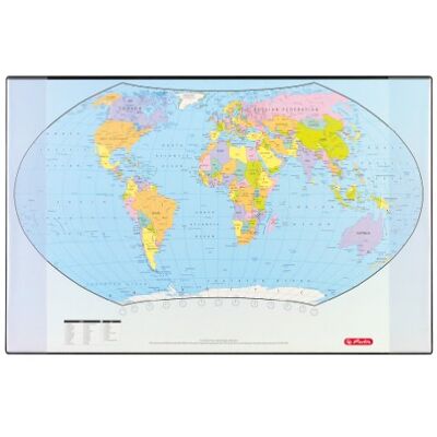 Herlitz 5552203 Schreibunterlage Weltkarte 70x45cm Herlitz 5552203 Schreibunterlage Weltkarte 70x45cm