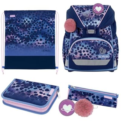 Herlitz Schulranzen Set 6-teilig Wild Cat Ultralight XL Ergonomische Schultasche 1.Klasse Junge Mädchen Kinder 22 L Herlitz Schulranzen Set 6-teilig Wild Cat Ultralight XL Ergonomische Schultasche 1.Klasse Junge Mädchen Kinder 22 L