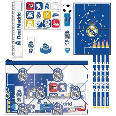 CERDÁ LIFE'S LITTLE MOMENTS Real Madrid Eva Schreibwaren-Set für die Schule, robust, ideal für Schüler und Teamfans, Weiß, Real Madrid, Talla única, Lizenzprodukt CERDÁ LIFE'S LITTLE MOMENTS Real Madrid Eva Schreibwaren-Set für die Schule, robust, ideal für Schüler und Teamfans, Weiß, Real Madrid, Talla única, Lizenzprodukt