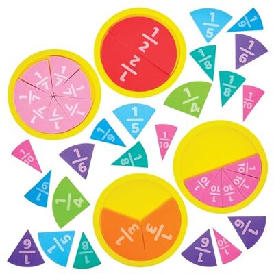 Baker Ross FN112 Lern-Bruchsätze aus Schaumstoff – 9er-Pack, MINT-, Naturwissenschafts-, Mathematik- und Lernhilfen für Kinder und Schulen Baker Ross FN112 Lern-Bruchsätze aus Schaumstoff – 9er-Pack, MINT-, Naturwissenschafts-, Mathematik- und Lernhilfen für Kinder und Schulen