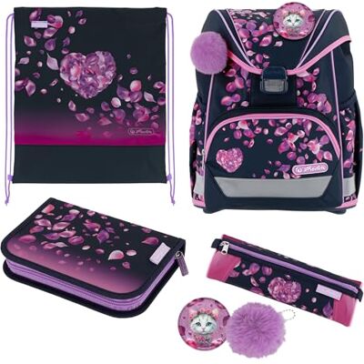 Herlitz Schulranzen Set 6-teilig Blossom Dance Ergonomische Ultraleichte Schultasche 1.Klasse Junge Mädchen Kinder 16 L Herlitz Schulranzen Set 6-teilig Blossom Dance Ergonomische Ultraleichte Schultasche 1.Klasse Junge Mädchen Kinder 16 L