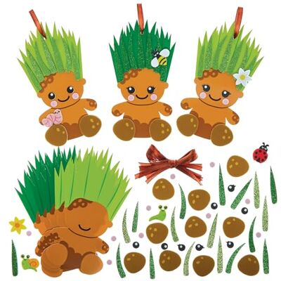 Baker Ross FN582 Grasköpfe Mix & Match Dekorationssets – 8er-Pack, Schaumstoff-Bastelsets für Kinder Baker Ross FN582 Grasköpfe Mix & Match Dekorationssets – 8er-Pack, Schaumstoff-Bastelsets für Kinder