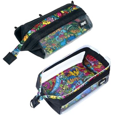 ZIPIT Lenny Federmäppchen, Transparentes Etui mit breiter Öffnung ZIPIT Lenny Federmäppchen, Transparentes Etui mit breiter Öffnung