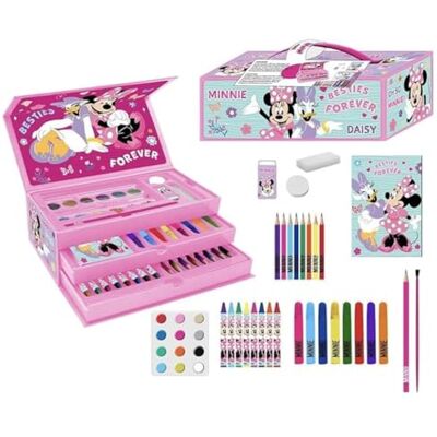 CERDÁ LIFE'S LITTLE MOMENTS Schreibwaren-Set Minnie, komplettes Federmäppchen für Mädchen, mit Buntstiften, Markern und Schulzubehör, verziert mit Minnie Maus zum Zeichnen, Malen und Lernen, Minnie Aktenkoffer, 26.0x10.0x13.0 cm CERDÁ LIFE'S LITTLE MOMENTS Schreibwaren-Set Minnie, komplettes Federmäppchen für Mädchen, mit Buntstiften, Markern und Schulzubehör, verziert mit Minnie Maus zum Zeichnen, Malen und Lernen, Minnie Aktenkoffer, 26.0x10.0x13.0 cm