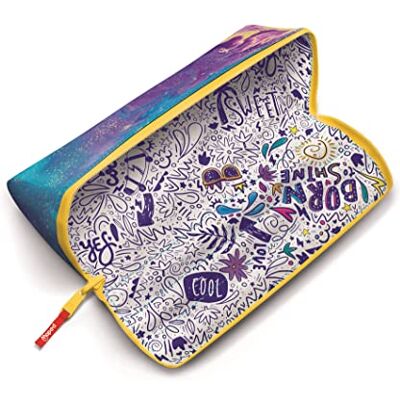 Maped Federmäppchen XXL PATTERN mit XXL-Öffnung: einfaches Finden und Herausnehmen der Stifte resistenter Polyester bemalbar mit Bunt- und Filzstiften großer Reißverschluss blau Maped Federmäppchen XXL PATTERN mit XXL-Öffnung: einfaches Finden und Herausnehmen der Stifte resistenter Polyester bemalbar mit Bunt- und Filzstiften großer Reißverschluss blau