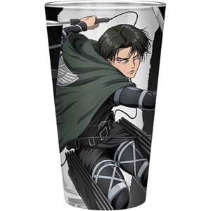 ABYSTYLE ATTACK ON TITAN Large Glass 400ml Levi S4 ABYSTYLE ATTACK ON TITAN Large Glass 400ml Levi S4