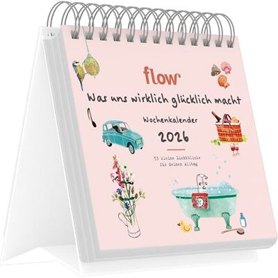 NEUMANN Flow Was uns wirklich glücklich macht Wochenkalender 17 x 16 mit Spiralbindung, 53 Illustrationen der kleinen Glücksmomente: 53 kleine Lichtblicke für deinen Alltag NEUMANN Flow Was uns wirklich glücklich macht Wochenkalender 17 x 16 mit Spiralbindung, 53 Illustrationen der kleinen Glücksmomente: 53 kleine Lichtblicke für deinen Alltag