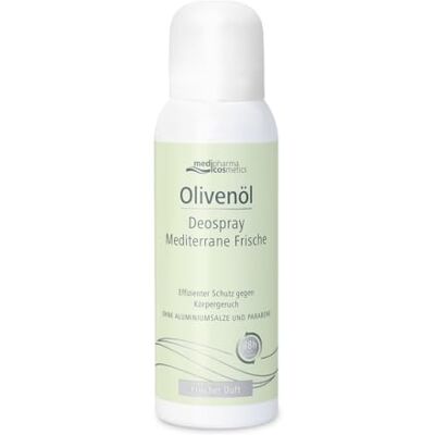 Medipharma Cosmetics Olivenöl Deospray Aerosol Mediterrane Frische Effizienter Schutz gegen Körpergeruch Mit Zink und Salbei-Öl Von Medipharma Cosmetics Olivenöl Deospray Aerosol Mediterrane Frische Effizienter Schutz gegen Körpergeruch Mit Zink und Salbei-Öl Von