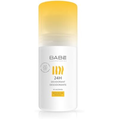 LABORATORIOS BABE Babé-Laboratorios, 24-Stunden-Deodorant, 50 ml, 0% Alkohol, Microbiome-freundlich, weiß, verlängerte Wirkung für die ganze Familie, frische und hydratisierte Haut LABORATORIOS BABE Babé-Laboratorios, 24-Stunden-Deodorant, 50 ml, 0% Alkohol, Microbiome-freundlich, weiß, verlängerte Wirkung für die ganze Familie, frische und hydratisierte Haut
