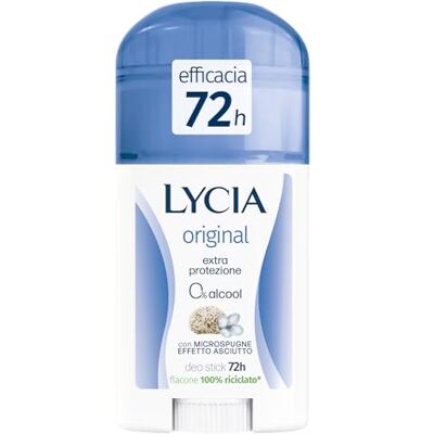 Lycia , Original Deostick mit Mikroschwämmen, Trocken-Effekt für ein langanhaltendes Frischegefühl, wirksam bis zu 72 Stunden, ohne Alkohol, 40 ml Lycia , Original Deostick mit Mikroschwämmen, Trocken-Effekt für ein langanhaltendes Frischegefühl, wirksam bis zu 72 Stunden, ohne Alkohol, 40 ml