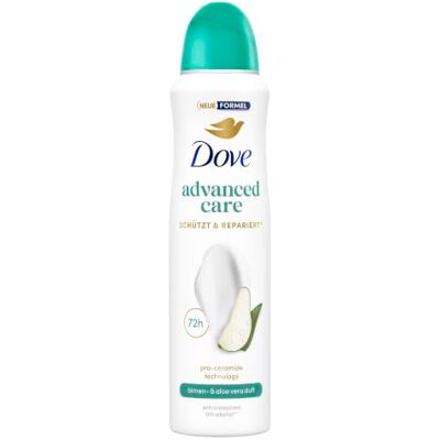 Dove Advanced Care Anti Transpirant Deo-Spray Birnen- und Aloe Vera Duft x 150 ml Dove Advanced Care Anti Transpirant Deo-Spray Birnen- und Aloe Vera Duft x 150 ml