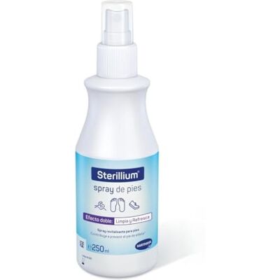 Sterillium Fußdeodorant für Füße und Schuhe; Spray; 24-Stunden-Schutz; rückstandsfrei; geeignet für empfindliche Haut; erfrischend; 250 ml Sterillium Fußdeodorant für Füße und Schuhe; Spray; 24-Stunden-Schutz; rückstandsfrei; geeignet für empfindliche Haut; erfrischend; 250 ml