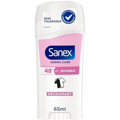 Sanex Derma Care Invisible 48h Deo Stick 65ml langanhaltende Frische gegen Schweiß und schlechte Gerüche hautschonend enthält keinen Alkohol* schützt vor Flecken Sanex Derma Care Invisible 48h Deo Stick 65ml langanhaltende Frische gegen Schweiß und schlechte Gerüche hautschonend enthält keinen Alkohol* schützt vor Flecken