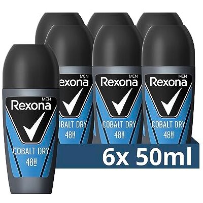Rexona Men Anti-Transpirant Roll-On Cobalt Dry verleiht einen maskulin-frischen Duft Rexona Men Anti-Transpirant Roll-On Cobalt Dry verleiht einen maskulin-frischen Duft