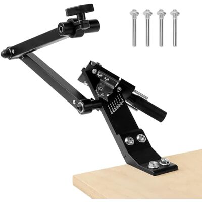 VEVOR Rasenmäher Klingenschärfer, 15°-45° verstellbar, Messerschärfer für Rasenmäher mit 4 Adapterstiften, Kugellagerdesign und 25 mm vergrößertem Griff, zur Verwendung mit Winkelschleifer VEVOR Rasenmäher Klingenschärfer, 15°-45° verstellbar, Messerschärfer für Rasenmäher mit 4 Adapterstiften, Kugellagerdesign und 25 mm vergrößertem Griff, zur Verwendung mit Winkelschleifer