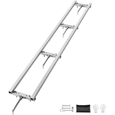 VEVOR 274 cm Führungssystem für Tragbares Sägewerk Kettensägenmühle Kettensägewerk Führungsschiene aus Aluminium- und Eisenmaterialien kompatibel mit verschiedenen Kettensägen und Kettensägenmühlen VEVOR 274 cm Führungssystem für Tragbares Sägewerk Kettensägenmühle Kettensägewerk Führungsschiene aus Aluminium- und Eisenmaterialien kompatibel mit verschiedenen Kettensägen und Kettensägenmühlen