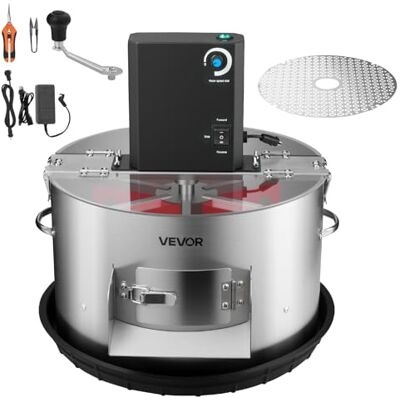VEVOR Erntemaschine, 2-in-1, manuell und elektrisch, 370 mm Knospenschneider mit Edelstahlklingen, Nass- & Trocken-Hydrokultur-Schneidemaschine mit Tablett, für Pflanzenknospen & Blumen VEVOR Erntemaschine, 2-in-1, manuell und elektrisch, 370 mm Knospenschneider mit Edelstahlklingen, Nass- & Trocken-Hydrokultur-Schneidemaschine mit Tablett, für Pflanzenknospen & Blumen